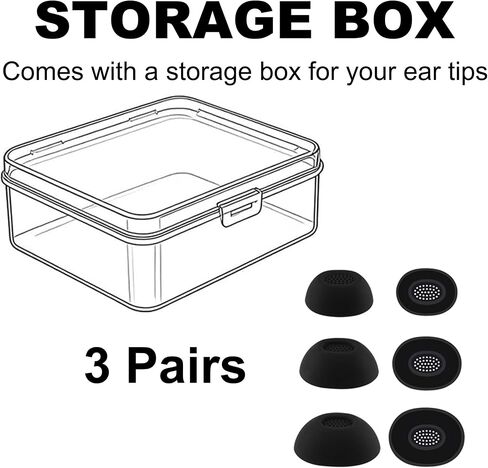 Replacement Ear Tips for Skullcandy Method 360 ANC Earbuds, S/M/L in Kuwait