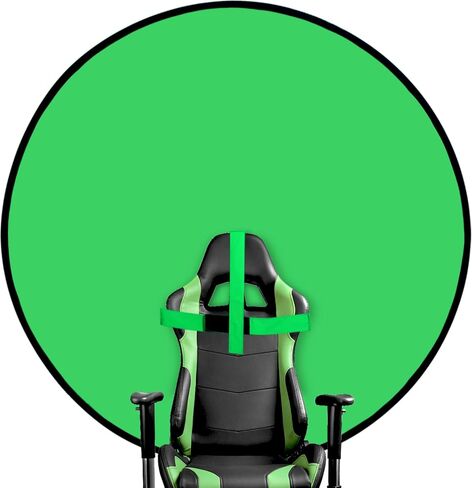 Portable Black White Screen Chair, 57 in Screen Backdrop with Stand 2-in-1Double Sided Foldable Blackwhite Background, for Video Chats and Meetings, Photography, Photo Zoom, Streaming Games in Kuwait