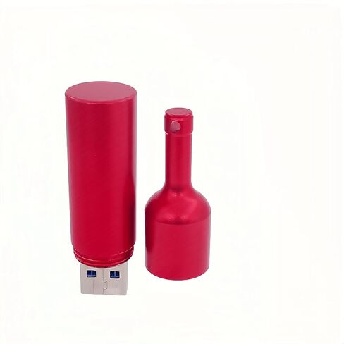 128GB Metal Smooth Winebottle USB Flash Drive Memory Stick Strong Wine Bottle Pendrive in Kuwait