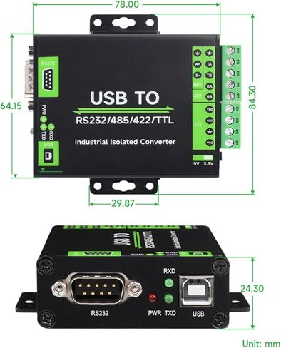 USB to RS232 RS485 RS422 TTL Multi Interface Converter Adapter in Kuwait
