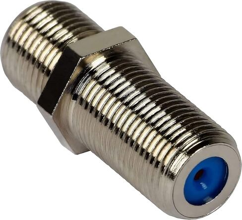 RG6 RG59 2.5GHz F-Jack to F-Jack Adapter F-81 Coupler 3/4" Long Barrel (5/Pack) in Saudi Arabia