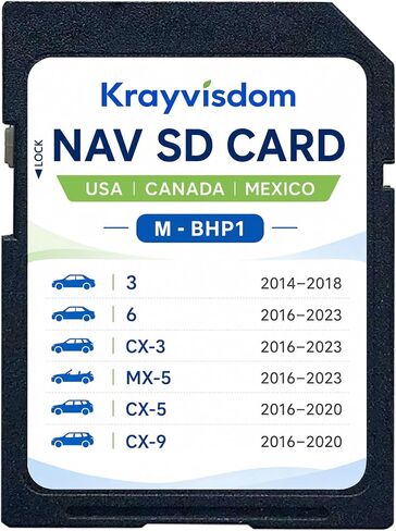 بطاقة SD للملاحة لتحديد Mazda CX-5 وMazda 3 و6، وخرائط GPS مدمجة في لوحة القيادة in Kuwait