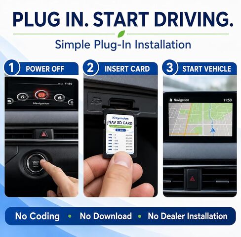 بطاقة SD للملاحة لتحديد Mazda CX-5 وMazda 3 و6، وخرائط GPS مدمجة في لوحة القيادة in Kuwait