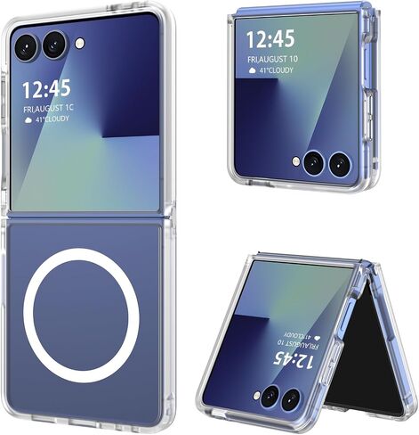 DUEDUE Magnetic for Samsung Galaxy Z Flip 7 Case, Purple in Kuwait