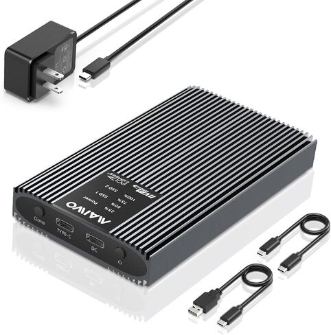 MAIWO Dual Bay M.2 NVMe SSD Enclosure with Offline Clone, 20Gbps USB3.2 GEN2x2, Support M.2 PCIe NVME M Key SSD Reader Duplicator, Tool Free, All Metal Case, 16TB Capacity in Saudi Arabia