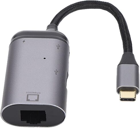 Multi Functional 3in1 Type C Adapter with RJ45 PD USB A Female in Kuwait