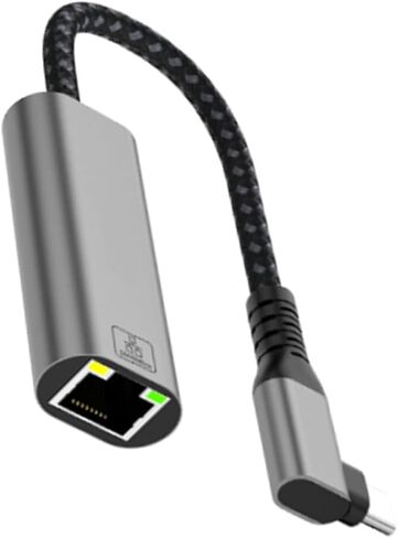 USB C Gigabit Ethernet Adapter, 90 Degree RJ45 in Kuwait