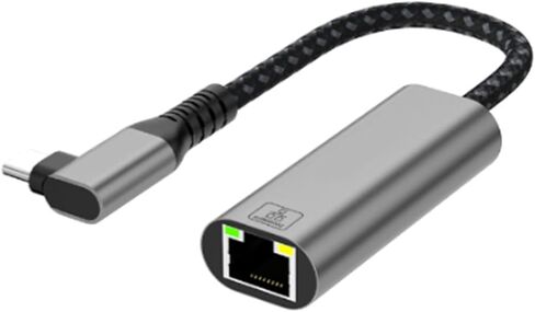 USB C Gigabit Ethernet Adapter, 90 Degree RJ45 in Kuwait
