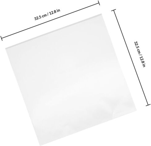 60pcs Vinyl Record Outer Sleeves with Adhesive Plastic Material Sturdy Album Protective Covers for Vinyl Record Lovers from Stains and Dust in Kuwait