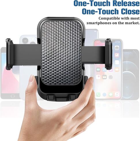 Car Cup Phone Mount, 360° Rotation Flexible Vehicle Cell Phone Holder with Long Adjustable Neck, Automotive Interior Smartphones Stand, Universal for SUV Automobile Truck in Saudi Arabia