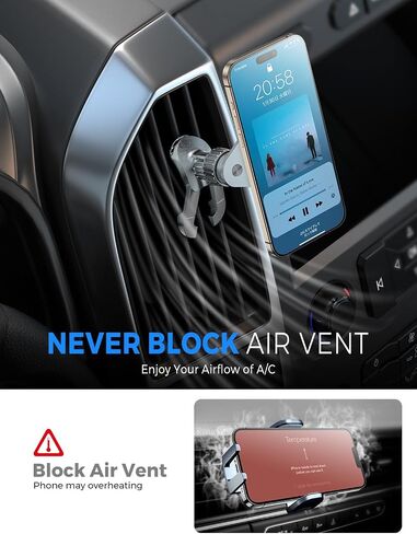 eSamcore MagSafe Car Mount, Air Vent Magnetic Phone Holder in Kuwait