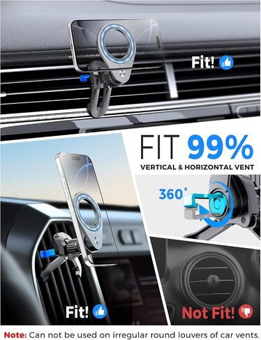 eSamcore MagSafe Car Mount, Air Vent Magnetic Phone Holder in Kuwait