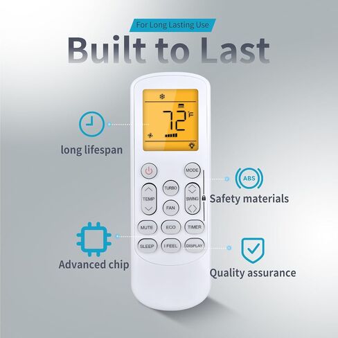 Replacement for HYKOLITY/ROVSUN/Della Mini Split Air Conditioner Remote in Saudi Arabia