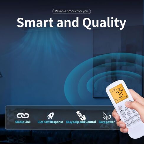 Replacement for HYKOLITY/ROVSUN/Della Mini Split Air Conditioner Remote in Saudi Arabia