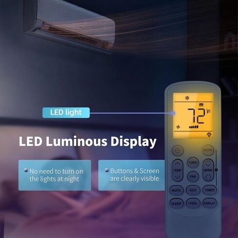 Replacement for HYKOLITY/ROVSUN/Della Mini Split Air Conditioner Remote in Saudi Arabia