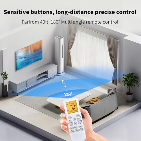 Replacement for HYKOLITY/ROVSUN/Della Mini Split Air Conditioner Remote in Saudi Arabia