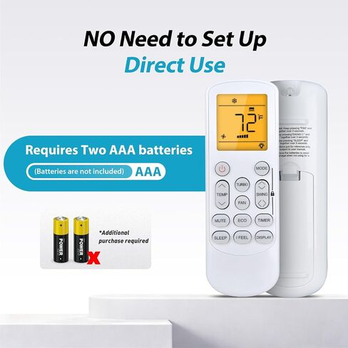 Replacement for HYKOLITY/ROVSUN/Della Mini Split Air Conditioner Remote in Saudi Arabia