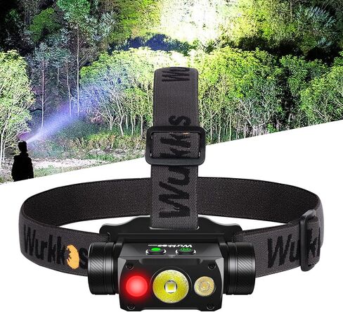 Wurkkos HD50 4000lm LED Headlamp, Rechargeable Hard Hat Light in Kuwait