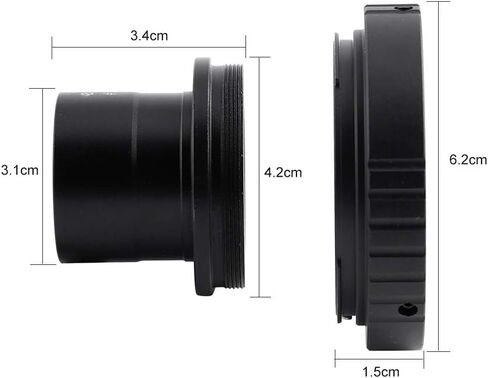 Datyson 1.25" T-Ring Mount Adapter, Durable Aluminum Alloy for DSLR Photography in Kuwait