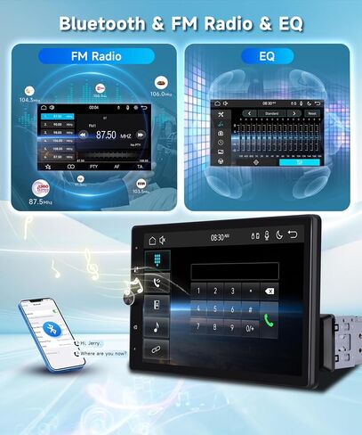 10.4 Inch Single Din Car Stereo, Wireless CarPlay Android Auto in Saudi Arabia