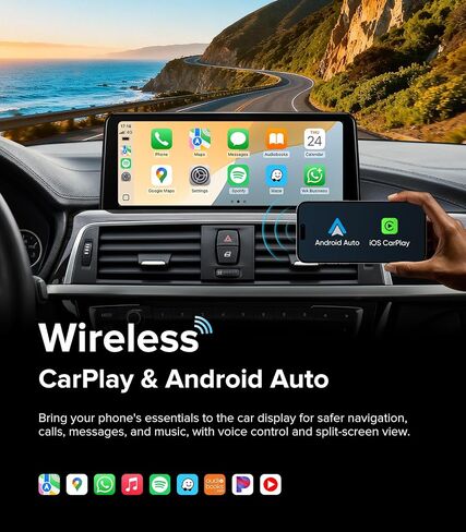 10.25" Carplay Radio for BMW 3 Series F30 X1 F48 17-19 EVO ID5/ID6 in Kuwait