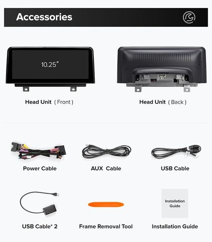 10.25" Carplay Radio for BMW 3 Series F30 X1 F48 17-19 EVO ID5/ID6 in Kuwait