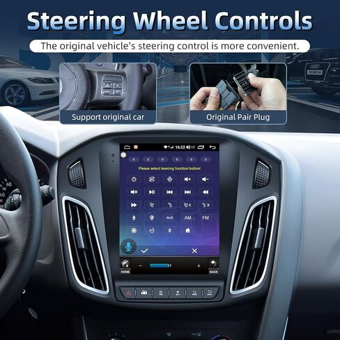 [8Core, Android 15] Car Radio for Ford Focus 2012-2018: Upgrade 9.7" Touchscreen Stereo Head Unit Support FM AM 36EQ BT5.0 Carplay Android Auto, 5GWiFi GPS Split-Screen SWC Backup Camera in Saudi Arabia