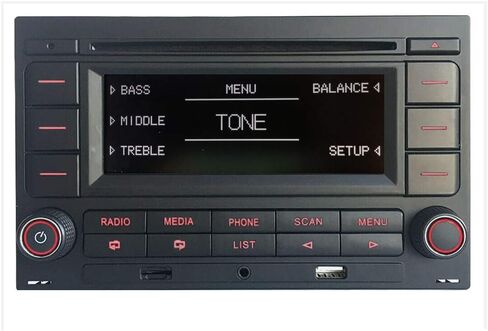 ستيريو سيارة RCN210 لشركة فولكس فاجن جولف 4 باسات B5 بلوتوث مشغل أقراص مضغوطة USB MP3 AUX SD PQ Canbus محاكي in Kuwait