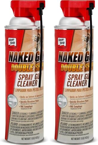 KLEAN-STRIP Naked Gun Spray Gun Cleaner, Powerful Aerosol, Solvent & Waterborne Paint Remover, No Residue, 15oz Aerosol in Saudi Arabia