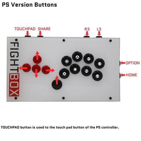 FightBox F3-PS5 All Button Leverless Arcade Fight Stick Game Controller Compatible With PC/PS3/PS4/PS5 in Saudi Arabia