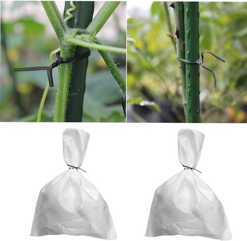  1000 Pcs 8 Inch Black Twist Ties, Reusable Plastic Cable Ties with Metal Inner Core, Multi-Purpose Wire Ties for Cords, Plants, Bags and Home Organization in Kuwait