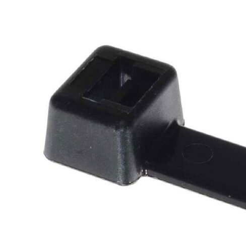 Hellermann Tyton T120R0UVC2 Heavy Duty Cable Tie, 15.2" Long, 120lb Tensile Strength, PA66UV, Black (Pack of 100) in Kuwait