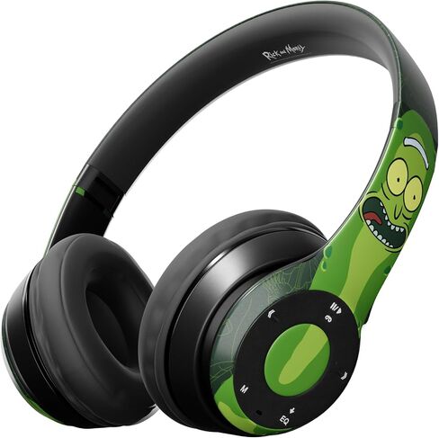 iJoy Rick and Morty Portal Bluetooth Headphones with Built-in Mic | Officially Licensed Wireless Over-Ear Headphones, Foldable Headset | Rick and Morty Gifts for Men, Women, Teens & All Fans in Kuwait
