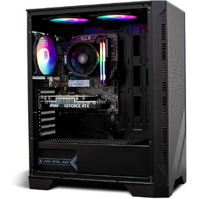 NSX GAMING Desktop Pc AMD Ryzen 5500, RTX 3050 6 Gb, 16GB RAM DDR4, SSD 512GB NVME M.2, W11, WiFi and Bluetooth Ready, Mouse and Keyboard RGB Included & 1 Year Warranty in Kuwait