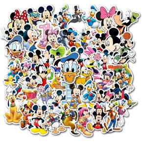 Cartoon Mickey Stickers, Cute Waterproof Vinyl Decal for Teen Kids Adult Girl Notebook, Laptop, Travel Case, Phone, Bike, Water Bottle, Guitar, Computer, Skateboard (Mouse) in Kuwait