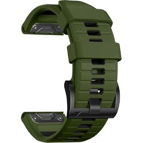 سوار ساعة Quickfit من السيليكون مقاس 22 ملم لساعة Garmin Fenix ​​8 مقاس 47 ملم/7/6/5/E in Kuwait