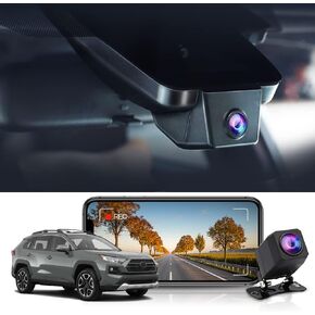 Fitcamx 4K Dash Cam Adapts for Toyota RAV4 2019-2021 (Model A, No Vents) & RAV4 Prime Plug-In Hybrid 2021-2025, OEM Style, UHD 2160P Video, WiFi & APP, Loop Recording, G-Sensor, Plug & Play, 64GB Card in Kuwait