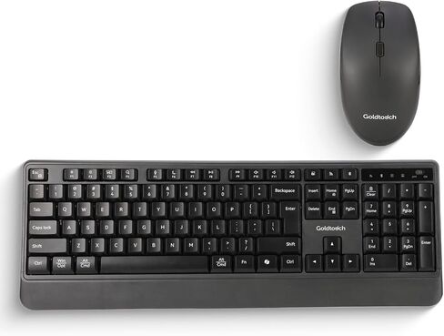 Goldtouch Wireless Keyboard and Mouse Combo, 2.4GHz and Bluetooth, Black in Kuwait