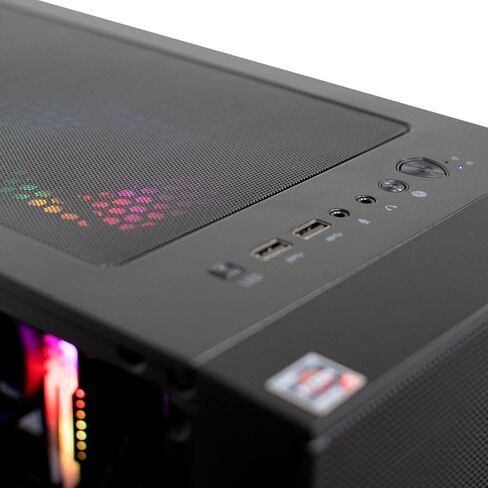 NSX GAMING Desktop Pc AMD Ryzen 5500, RTX 3050 6 Gb, 16GB RAM DDR4, SSD 512GB NVME M.2, W11, WiFi and Bluetooth Ready, Mouse and Keyboard RGB Included & 1 Year Warranty in Kuwait