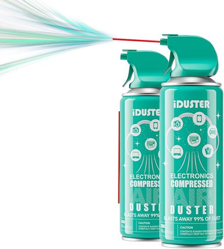 Compressed Air Duster Can for Electronics - 10oz Disposable Keyboard Cleaner Air Spray for Computer Cleaning, 2PCS in Saudi Arabia
