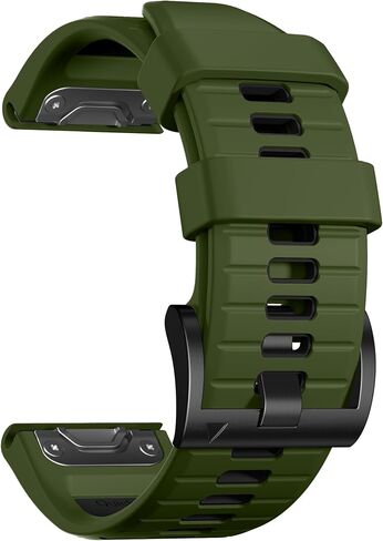 سوار ساعة Quickfit من السيليكون مقاس 22 ملم لساعة Garmin Fenix ​​8 مقاس 47 ملم/7/6/5/E in Kuwait