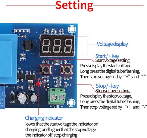 220V 20A Capacity Battery Charging Panel with Adjustable Voltage Display for Chargers - Suitable for 12V-96 Storage Batteries in Saudi Arabia