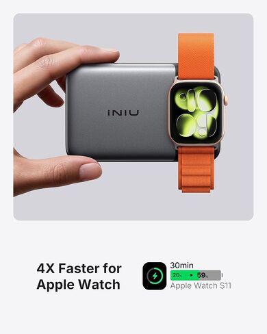 INIU for Magsafe Qi2.2 25W Portable Charger, 10000mAh Apple Watch Charger in Saudi Arabia