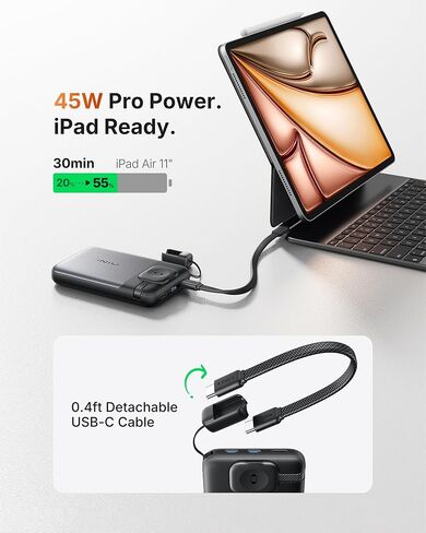 INIU for Magsafe Qi2.2 25W Portable Charger, 10000mAh Apple Watch Charger in Saudi Arabia