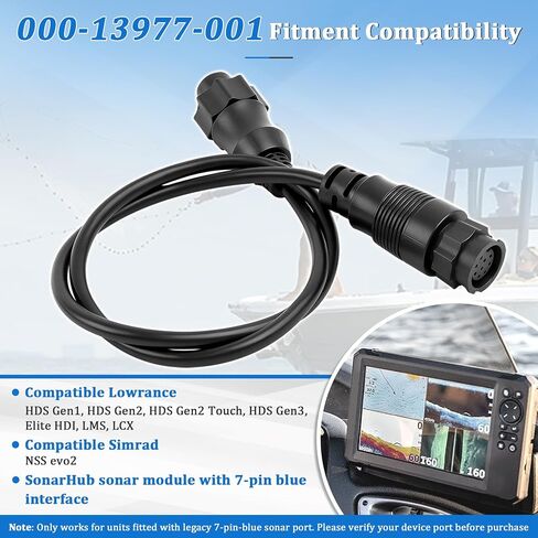 000-13977-001 Transducer Adapter Cable 9-Pin Black to 7-Pin Blue in Saudi Arabia