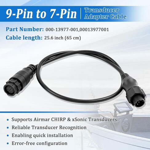 000-13977-001 Transducer Adapter Cable 9-Pin Black to 7-Pin Blue in Saudi Arabia
