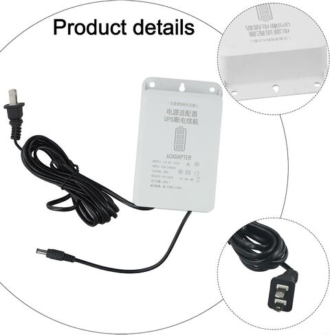 12V 2A Uninterruptible Power Supply (UPS) for Security Cameras, WiFi Routers, Modems – 6000mAh Backup with 110-240V Input, 5.5x2.1mm DC, ABS Housing in Kuwait