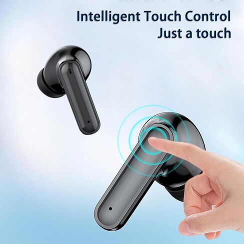 Wireless Earbuds Bluetooth 5.3 Headphones 40H Playback Noise Canceling Ear Buds with LED Power Display Charging Case IPX7 Waterproof Earphones with Mic Headset in Kuwait