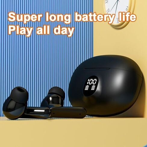 Wireless Earbuds Bluetooth 5.3 Headphones 40H Playback Noise Canceling Ear Buds with LED Power Display Charging Case IPX7 Waterproof Earphones with Mic Headset in Kuwait
