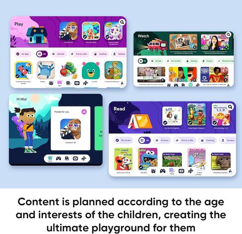aiprotablet 10 inch Kids Tablet, Android 16 Tablet for Kid, Octa-Core CPU, 24GB RAM, 64GB ROM 1TF Card Expandable for Children,Tablets with Case, Parental Control, 6000mAh,WiFi, Bluetooth in Kuwait
